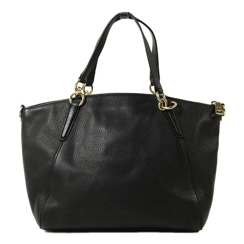COACH 牛皮皮革2 Way Shoulder手挽肩背兩用袋-1