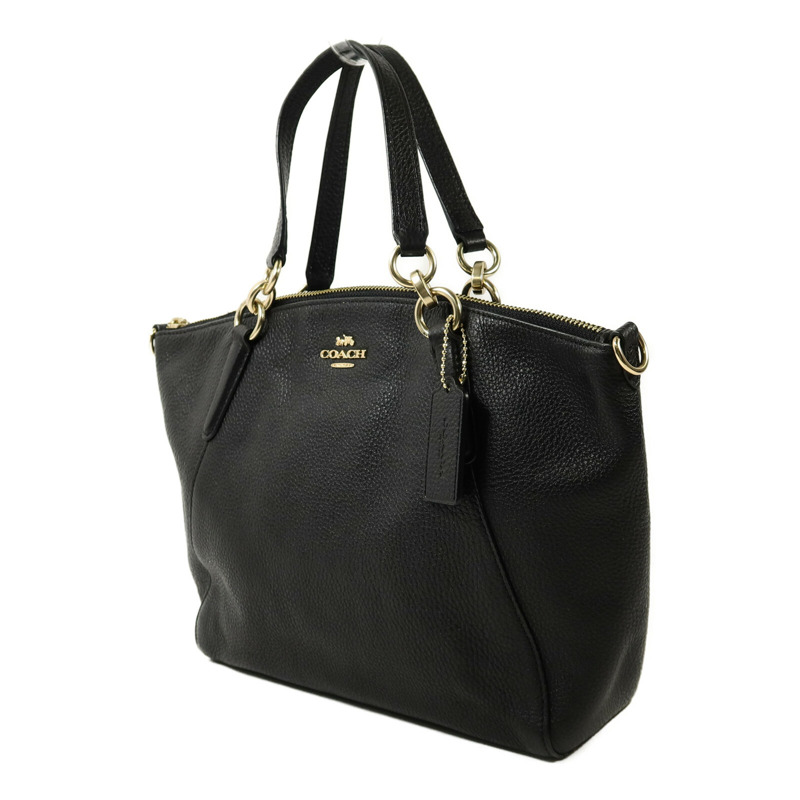 COACH 牛皮皮革2 Way Shoulder手挽肩背兩用袋-2