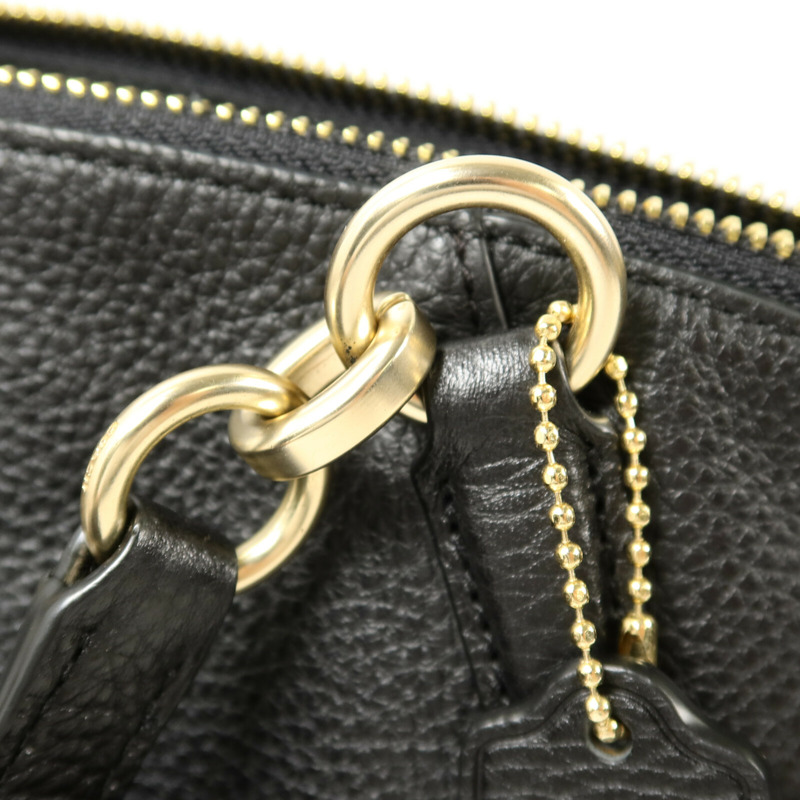 COACH 牛皮皮革2 Way Shoulder手挽肩背兩用袋-7