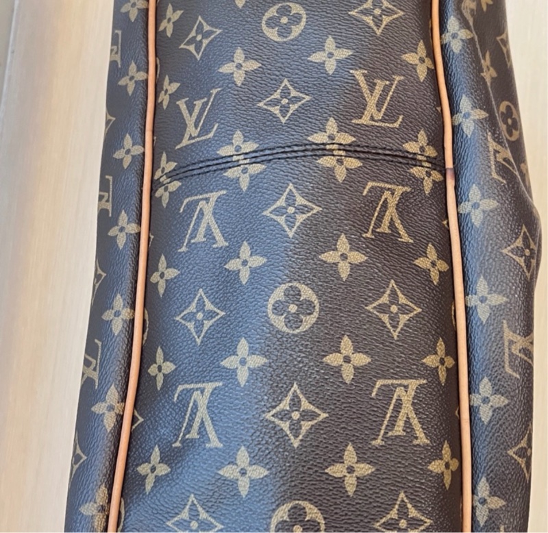 LV Delightful GM 大號 老花 棕色 金扣 托特-4