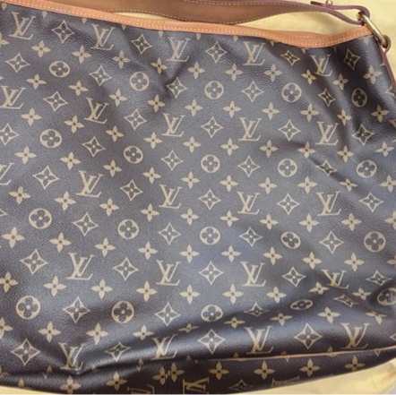 LV Delightful GM 大號 老花 棕色 金扣 托特-7