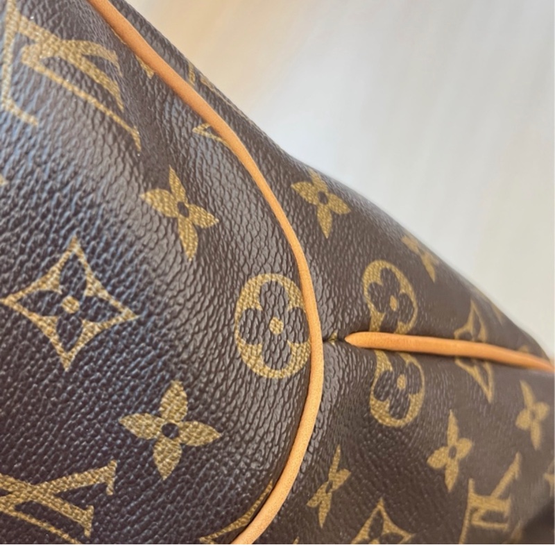 LV Delightful GM 大號 老花 棕色 金扣 托特-8