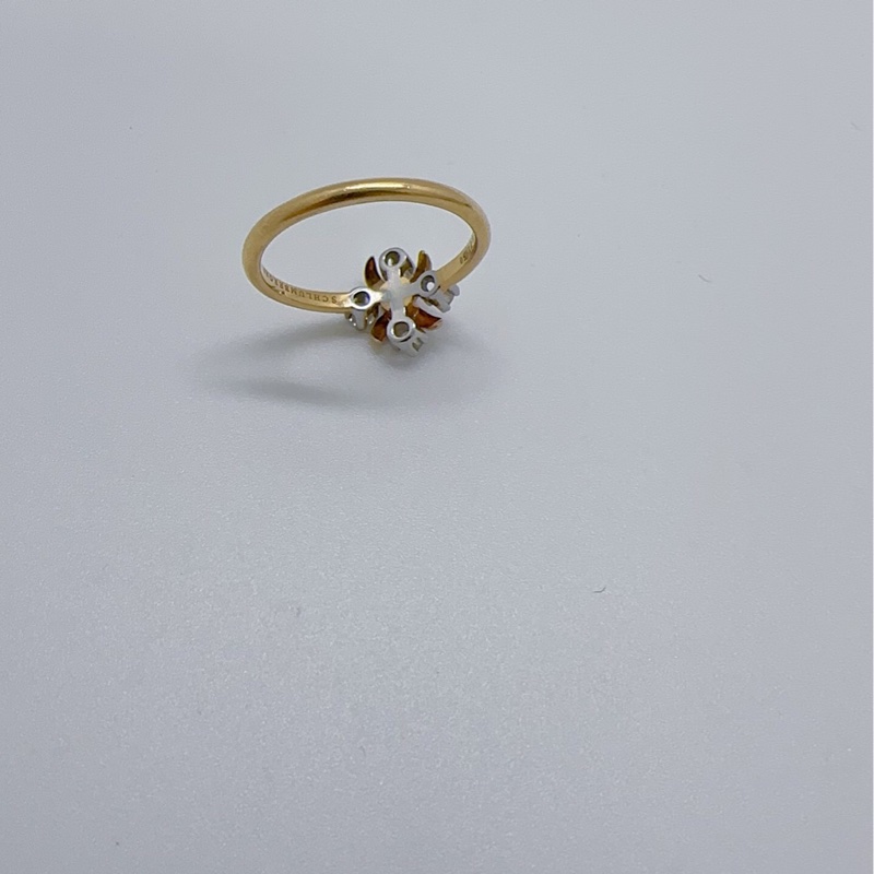 蒂芙尼Tiffany 史隆伯傑 Schlumberger系列Lynn戒指 18K金 交叉的「X」造型-3