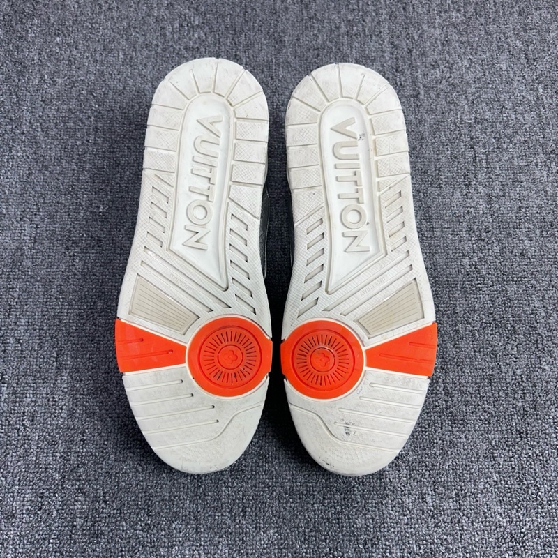 Louis Vuitton 路易威登 LV Trainer 銀橙錫紙板鞋 金屬 休閒鞋40碼-7