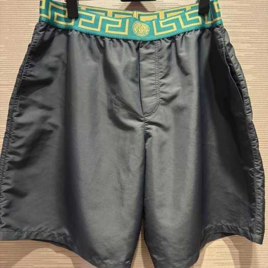 💎Han's house精品服飾💎VERSACE 凡賽斯 女神頭 頂級黑牌尼龍 海灘褲 原價13500-0