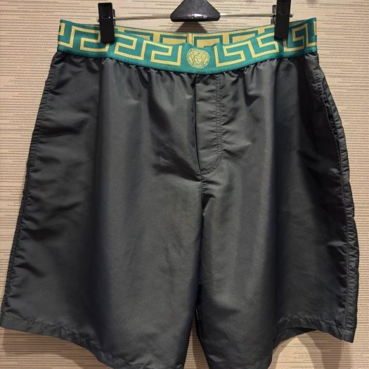 💎Han's house精品服飾💎VERSACE 凡賽斯 女神頭 頂級黑牌尼龍 海灘褲 原價13500-1
