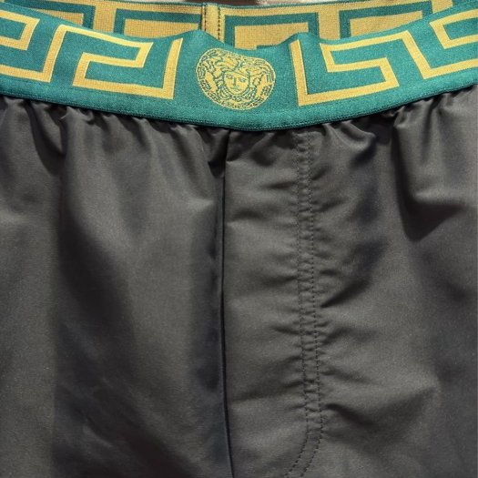 💎Han's house精品服飾💎VERSACE 凡賽斯 女神頭 頂級黑牌尼龍 海灘褲 原價13500-2