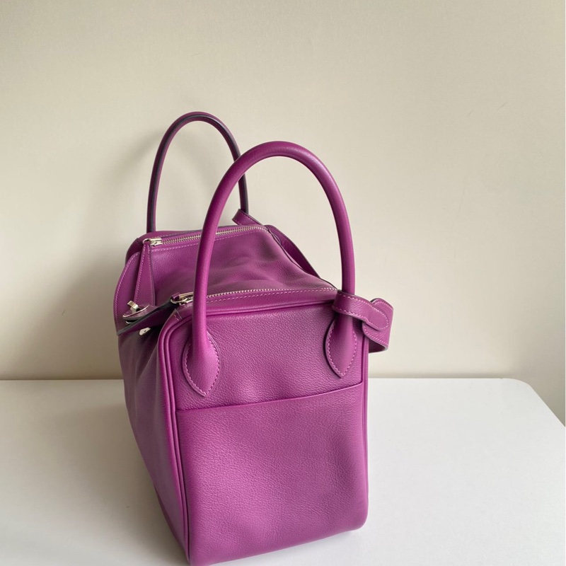 🌈Hermes💜Lindy 30💜P9海葵紫銀扣🌈98.5新🌟Evercolor皮🌟Stamp D🌟-6