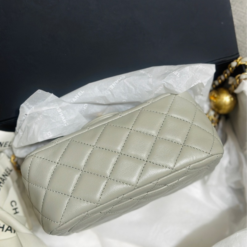 Chanel 17金球灰 金球方胖-2