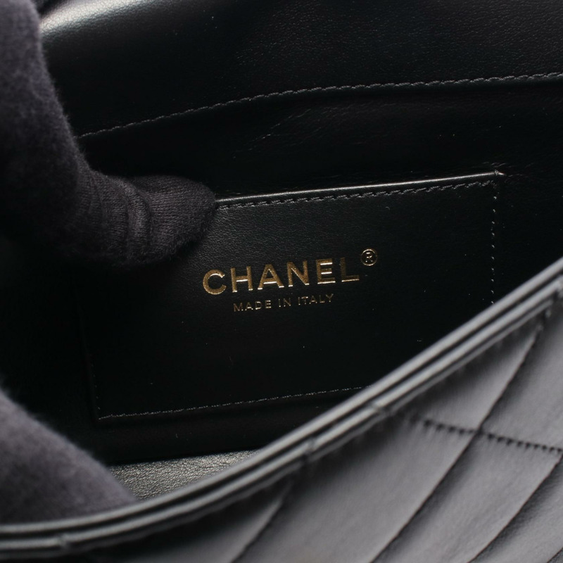 香奈兒 (CHANEL) 絎縫迷你翻蓋鏈條肩背斜背包 AS3731 皮革 金色五金 二手-3