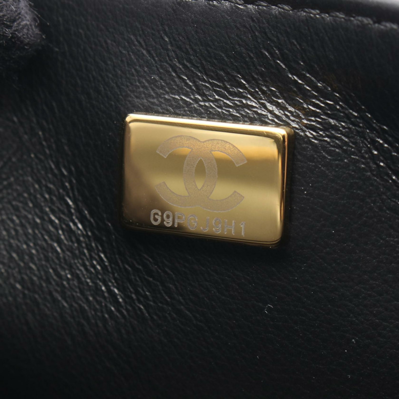 香奈兒 (CHANEL) 絎縫迷你翻蓋鏈條肩背斜背包 AS3731 皮革 金色五金 二手-4