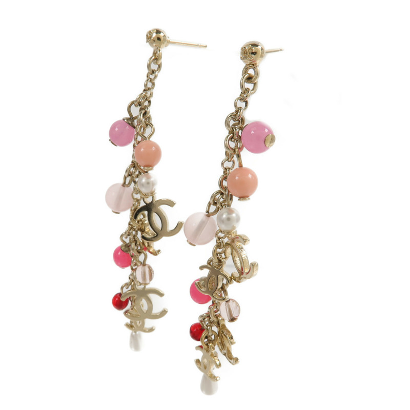 CHANEL 金屬CC Dangle Earrings耳環-1