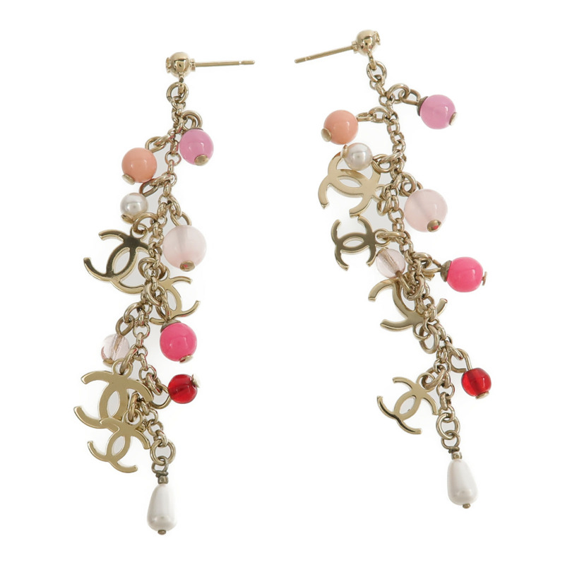 CHANEL 金屬CC Dangle Earrings耳環-2