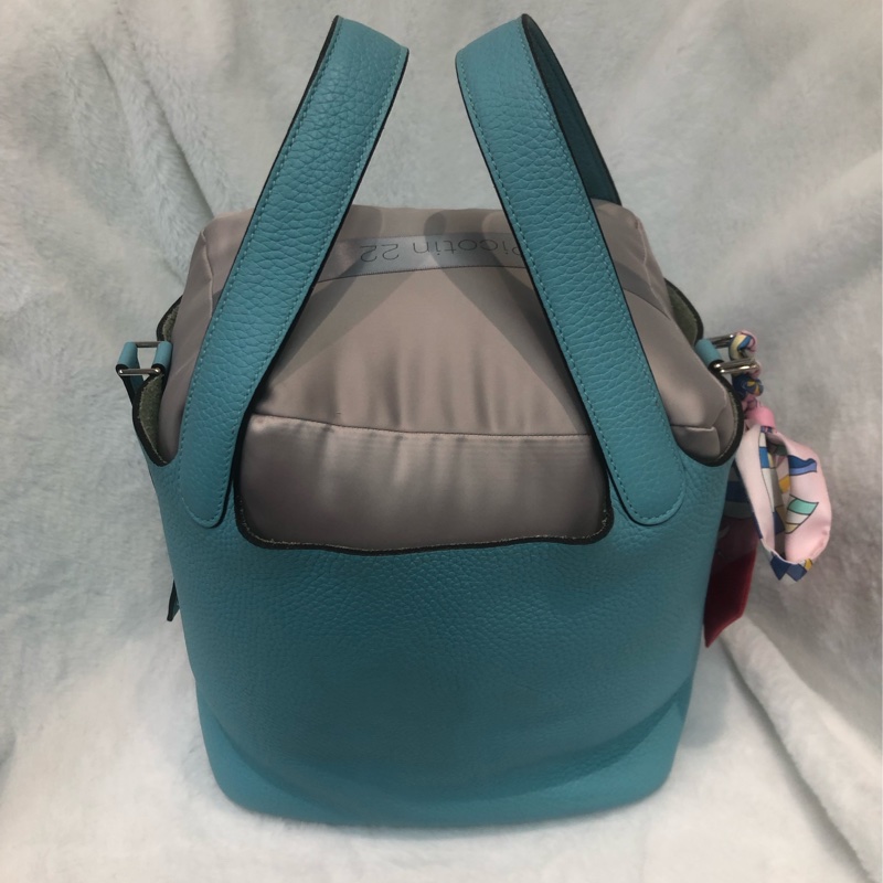 Hermes 馬卡龍 P22 連Twilly TC 皮 A stamp XC562-4