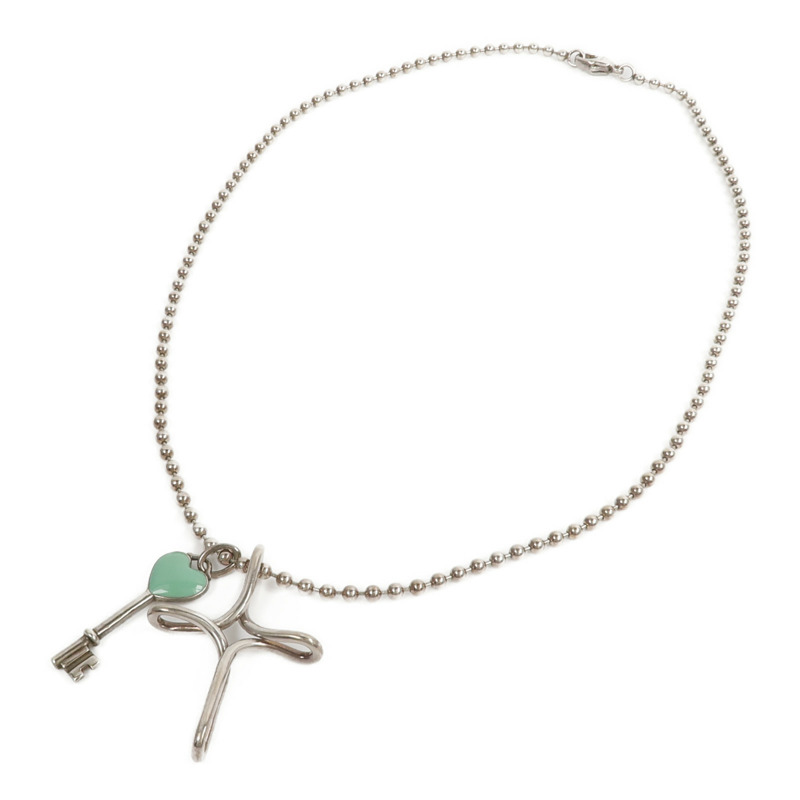 TIFFANY&CO 925純銀Infinity Cross & Key Necklace項鍊-3