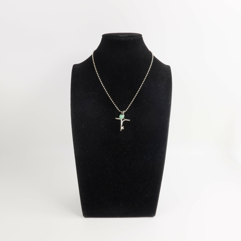 TIFFANY&CO 925純銀Infinity Cross & Key Necklace項鍊-7
