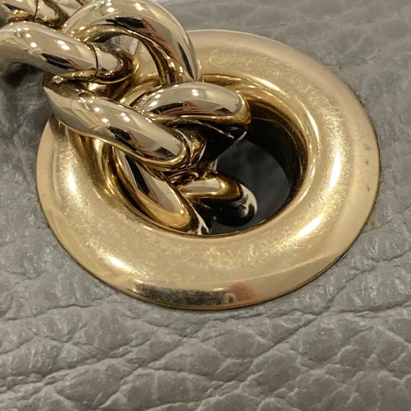 GUCCI 古馳 側背包 510304 牛皮 灰 金釦-18