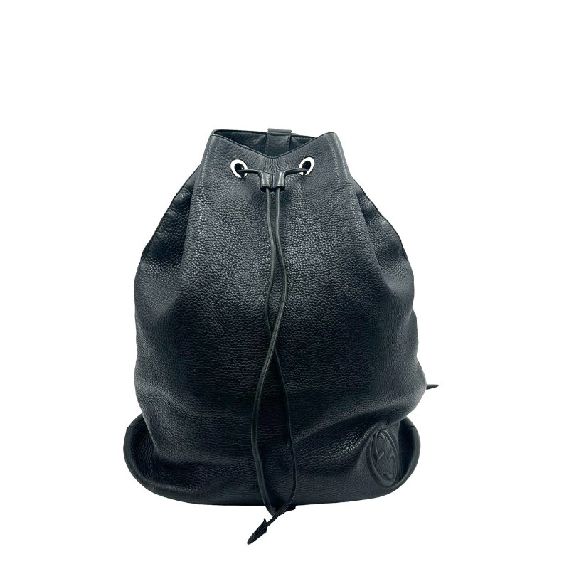 【美收精品】Gucci 黑色後背包 C-584【隔月月中將轉賣至日本 上架期限30天】-0