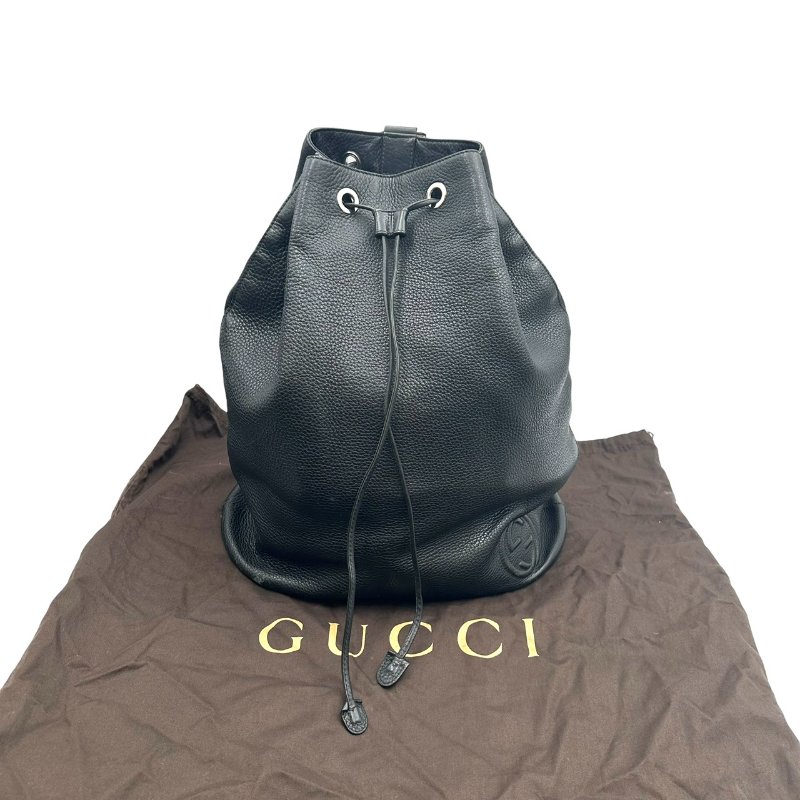 【美收精品】Gucci 黑色後背包 C-584【隔月月中將轉賣至日本 上架期限30天】-13