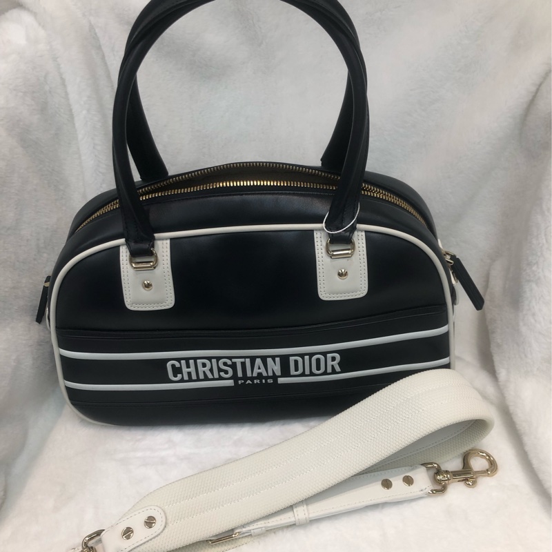 Dior 藍白色保齡袋 2Way XC548-2