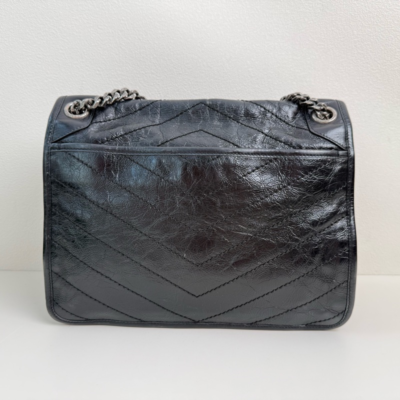 98新✨聖羅蘭/Saint laurent NIKI系列手袋單肩包斜挎包 黑色 2022年 尺寸:長度28cm、高度20cm、寬度8.5cm-2