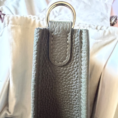 HERMES Mini Evelyne 欖欖綠 銀釦 附綠色內膽包