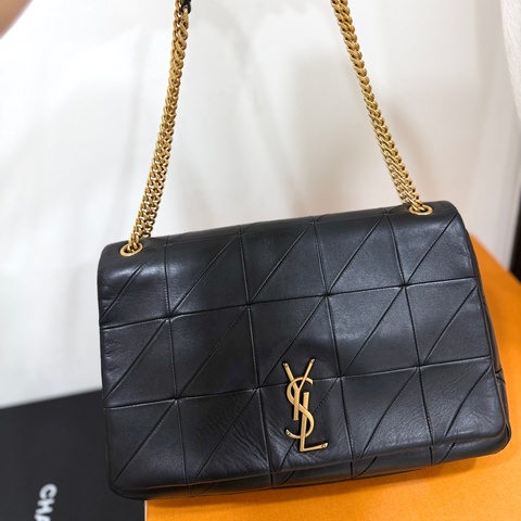 《仙闆名牌精品》Yves Saint Laurent YSL 聖羅蘭 JAMIE 黑色 斜背包 肩背包 側背包