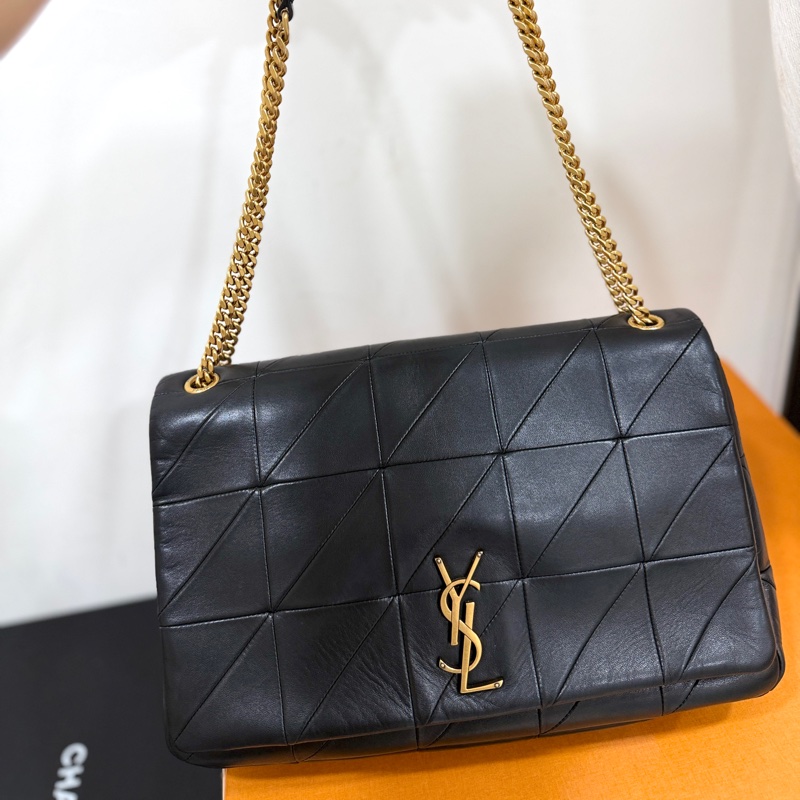 Yves Saint Laurent YSL 聖羅蘭 JAMIE 黑色 斜背包 肩背包 側背包-0