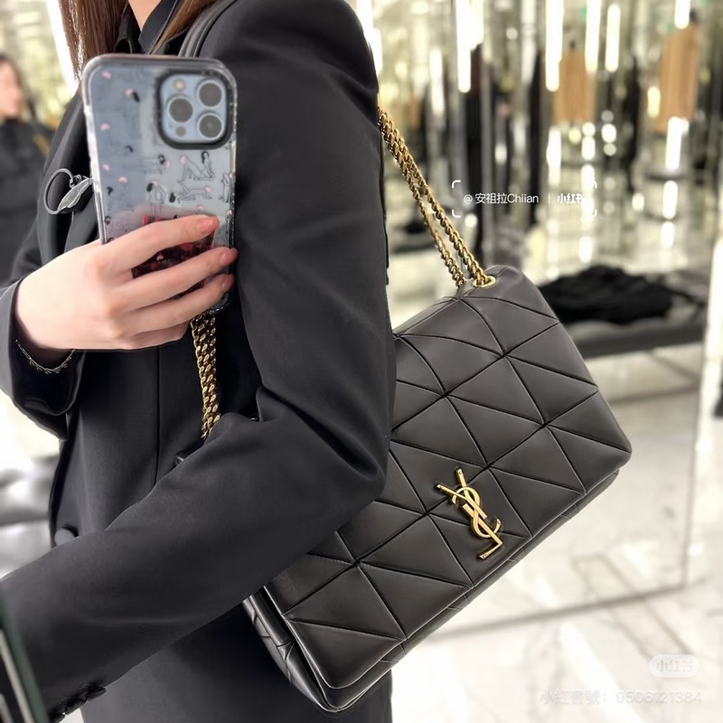 Yves Saint Laurent YSL 聖羅蘭 JAMIE 黑色 斜背包 肩背包 側背包-3