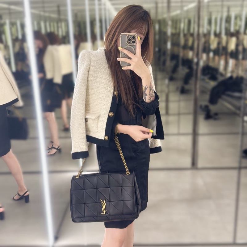 Yves Saint Laurent YSL 聖羅蘭 JAMIE 黑色 斜背包 肩背包 側背包-4