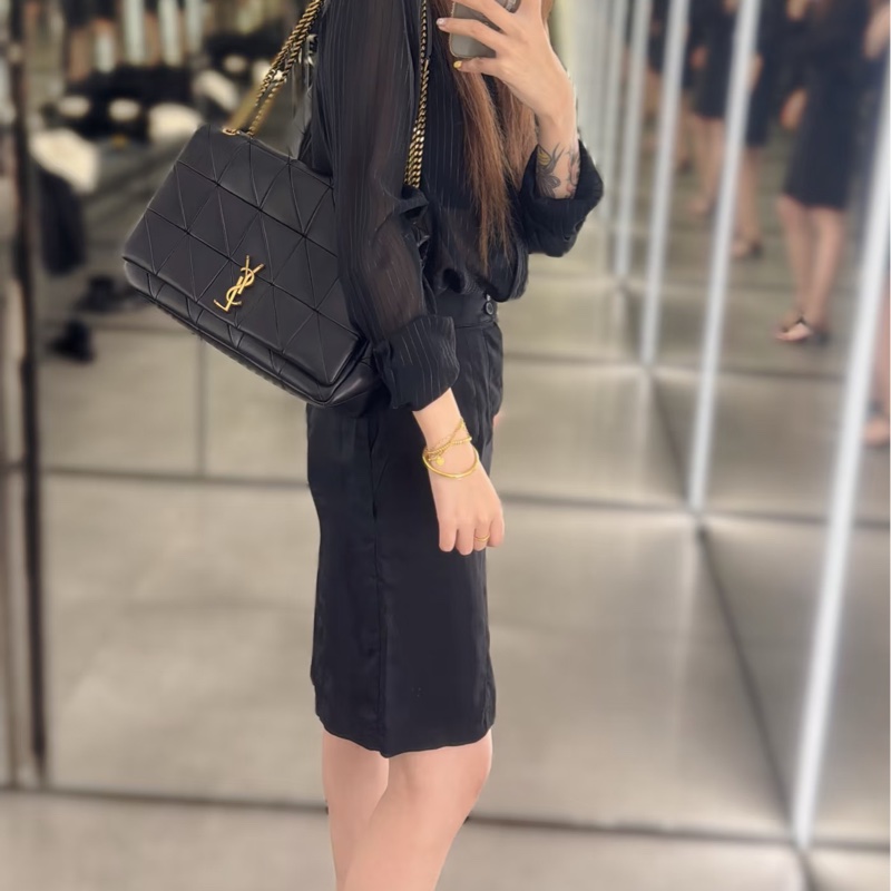 Yves Saint Laurent YSL 聖羅蘭 JAMIE 黑色 斜背包 肩背包 側背包-5