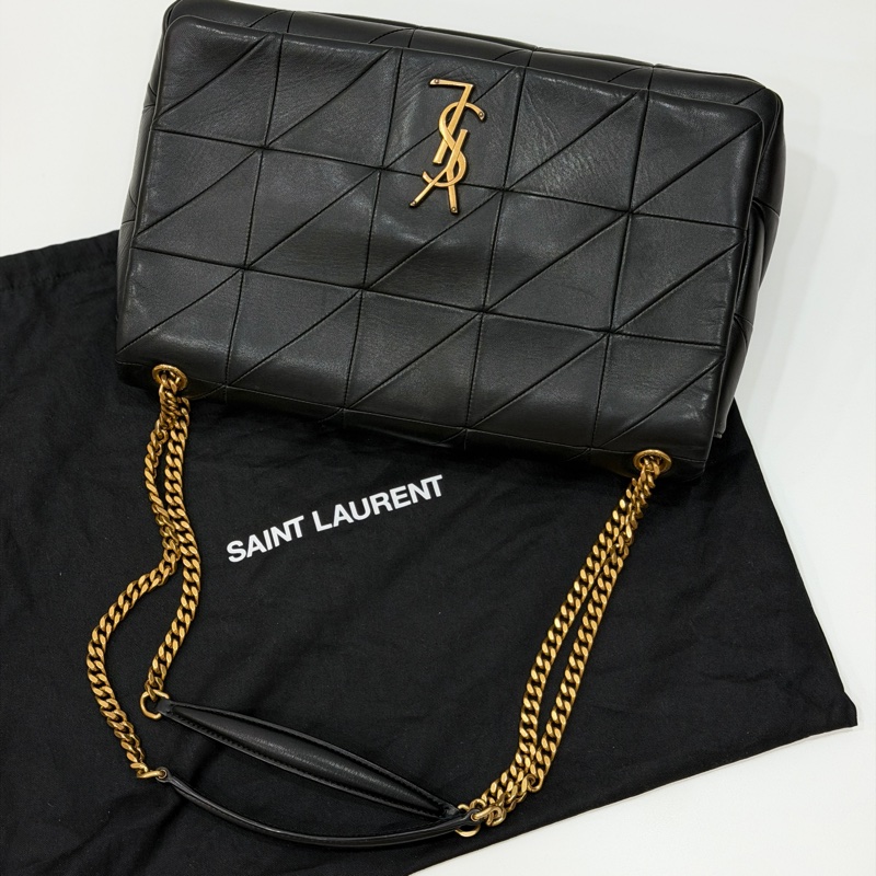 Yves Saint Laurent YSL 聖羅蘭 JAMIE 黑色 斜背包 肩背包 側背包-9