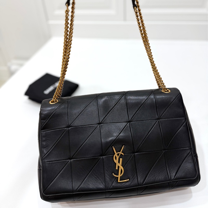 Yves Saint Laurent YSL 聖羅蘭 JAMIE 黑色 斜背包 肩背包 側背包-16