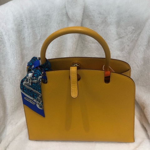 Hermes 黃色 Daley 連Twilly XC551