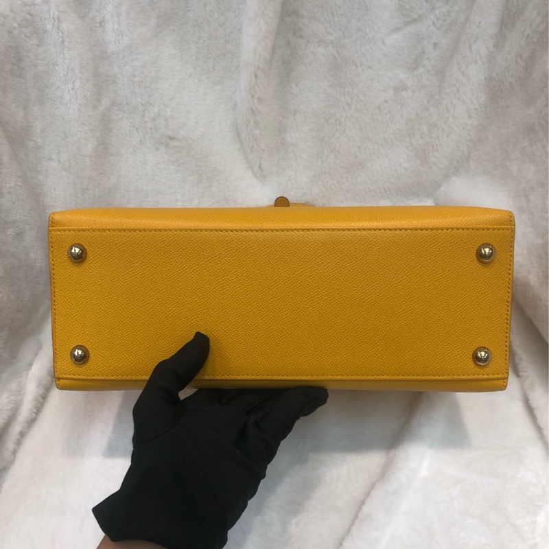 Hermes 黃色 Daley 連Twilly XC551-4