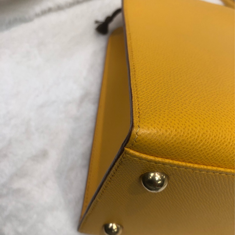 Hermes 黃色 Daley 連Twilly XC551-11