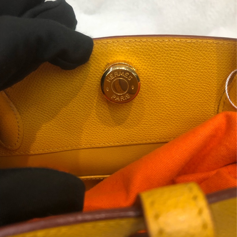 Hermes 黃色 Daley 連Twilly XC551-15