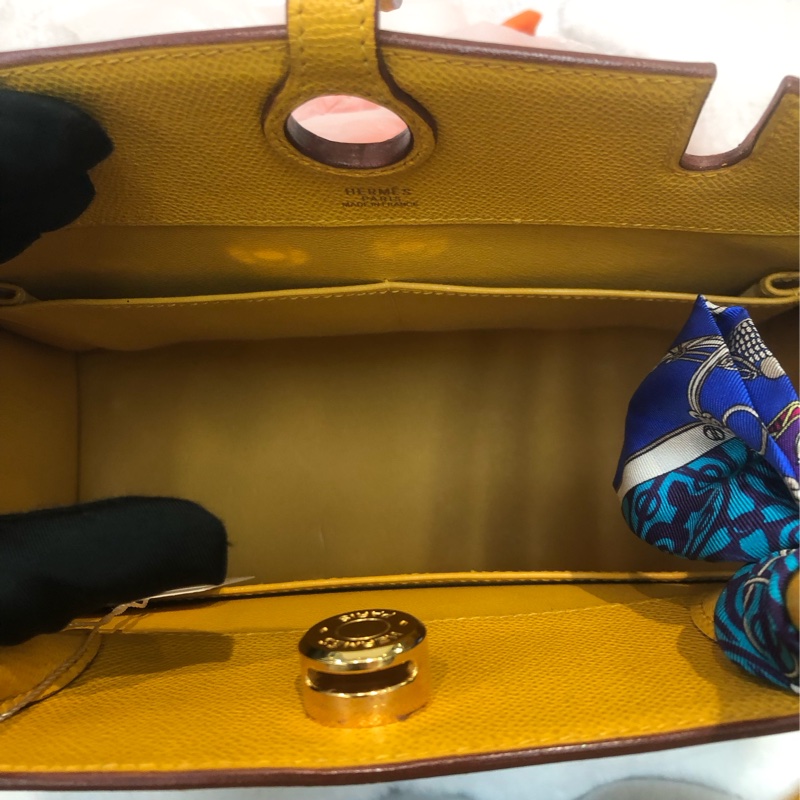 Hermes 黃色 Daley 連Twilly XC551-17