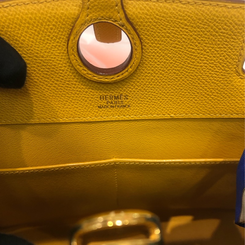 Hermes 黃色 Daley 連Twilly XC551-18