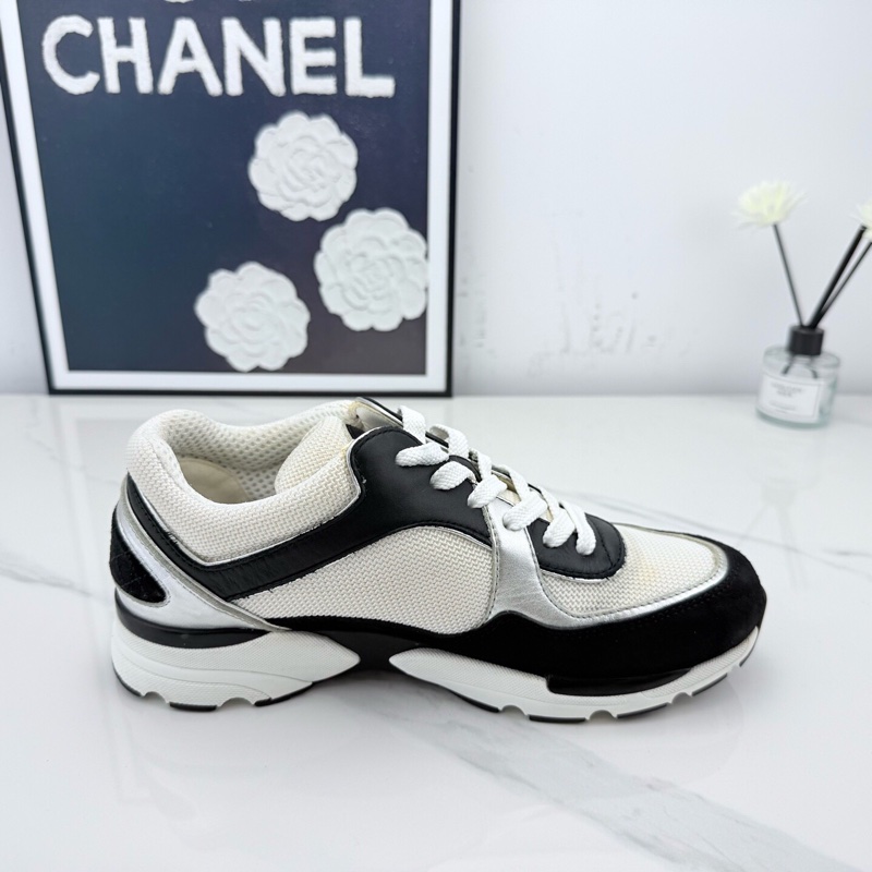 chanel香奈兒 黑白熊貓雙C運動鞋 36.5碼-6