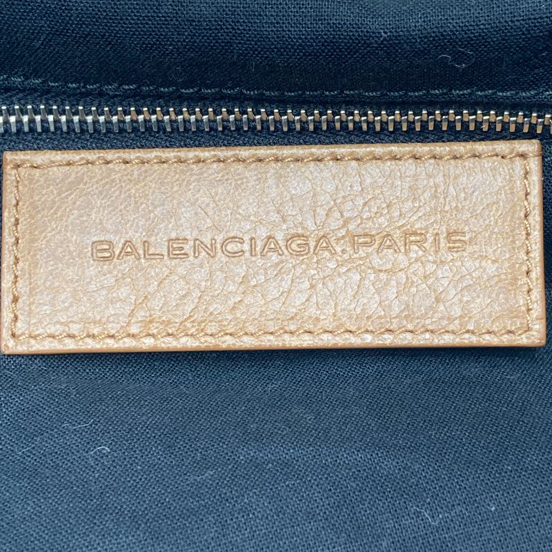 BALENCIAGA 巴黎世家 托特包 272810  棕色 皮革 銀釦-10