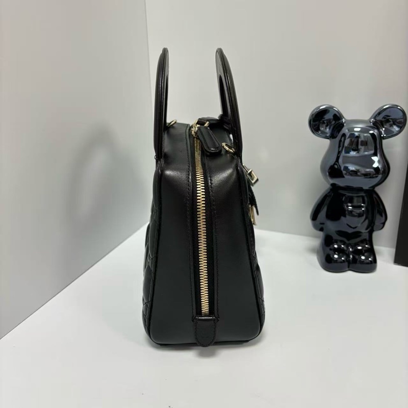 🆕 99新 Dior迪奧Lily限定款戴妃包小盒子黑金單肩包側背包手提包 附件:肩帶 鑰匙 鎖頭 。-3
