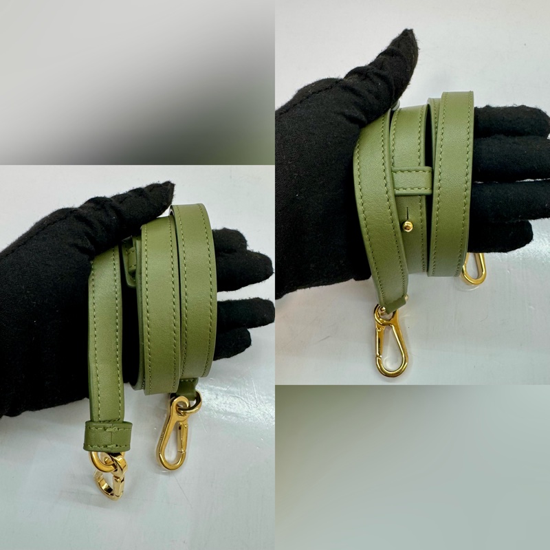 羅威 LOEWE 方形兩用綠色手提肩背包-6