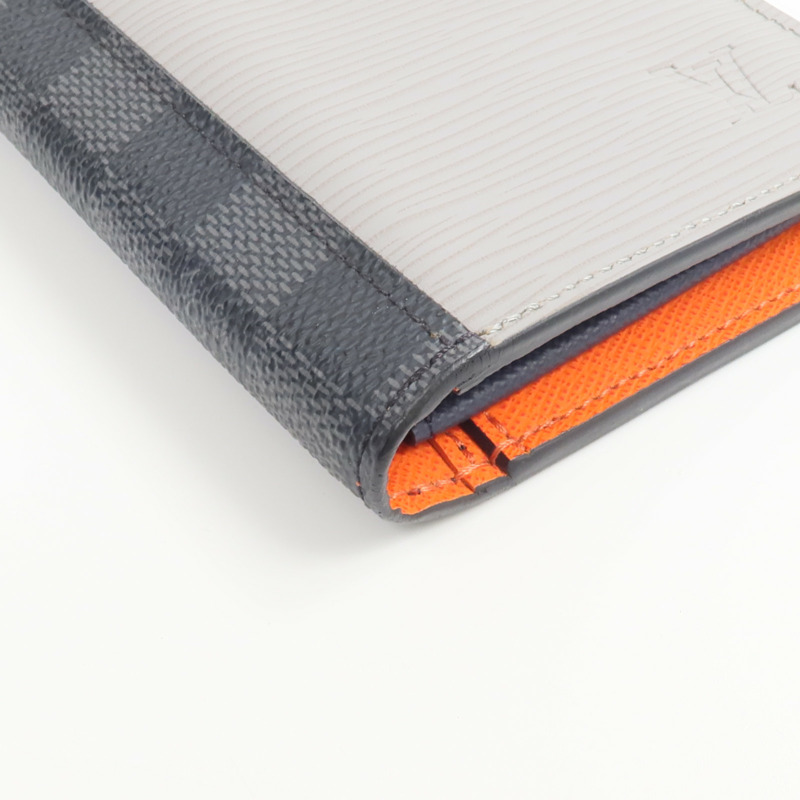 LOUIS VUITTON Epi/Damier Graphite Long Wallet長錢包-11