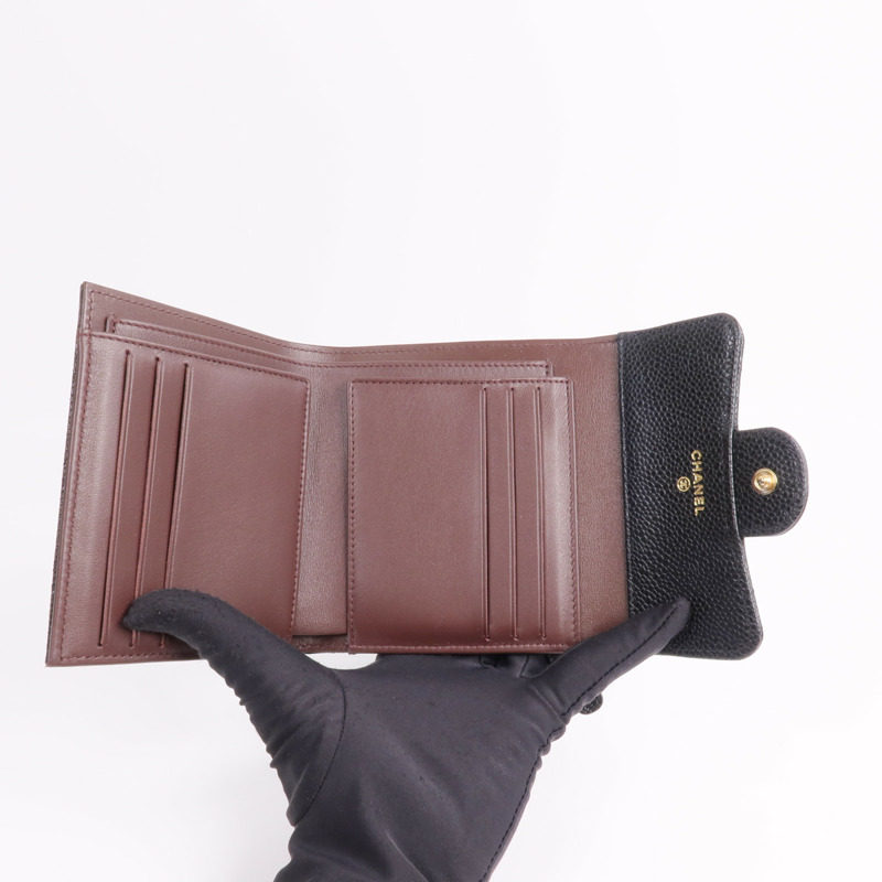 CHANEL 牛皮皮革Classic Small Flap Wallet錢包-6