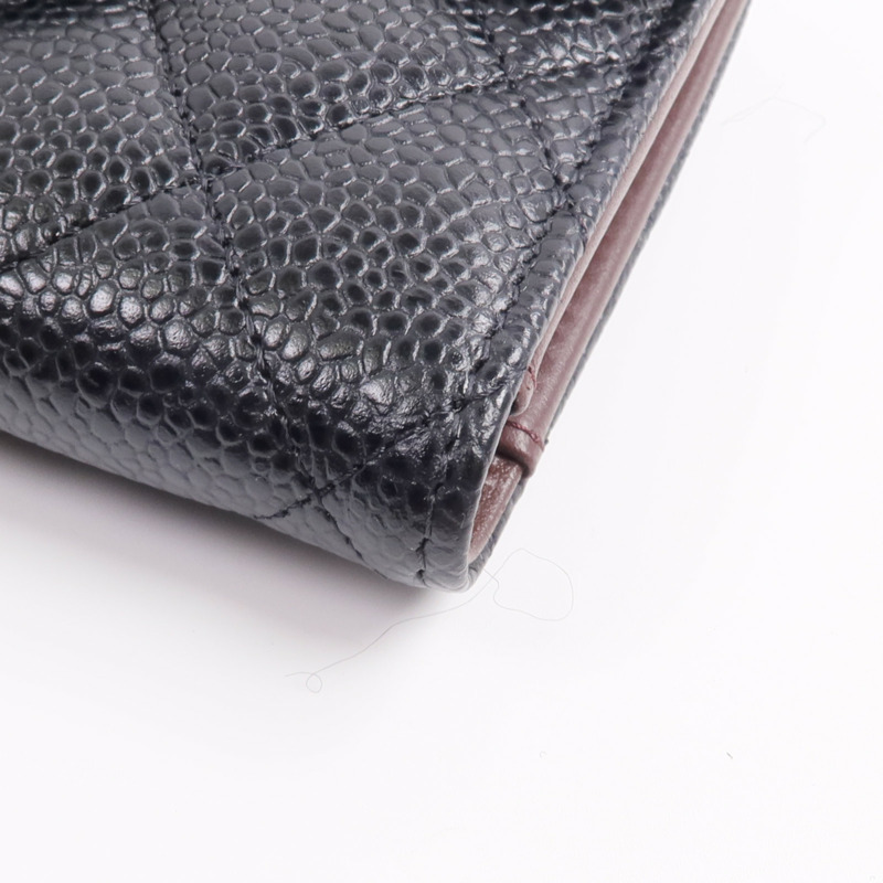 CHANEL 牛皮皮革Classic Small Flap Wallet錢包-10