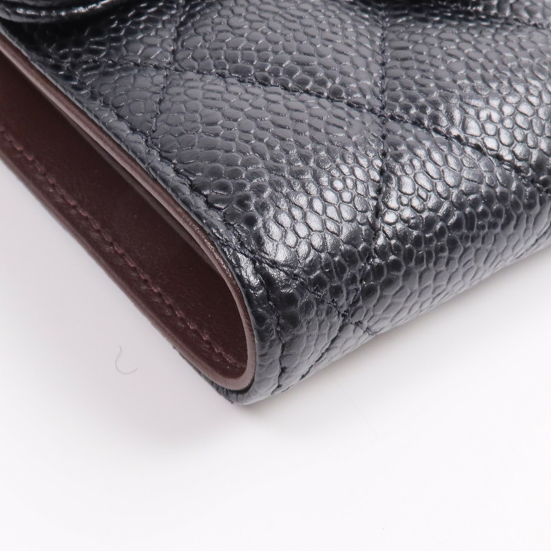 CHANEL 牛皮皮革Classic Small Flap Wallet錢包-11