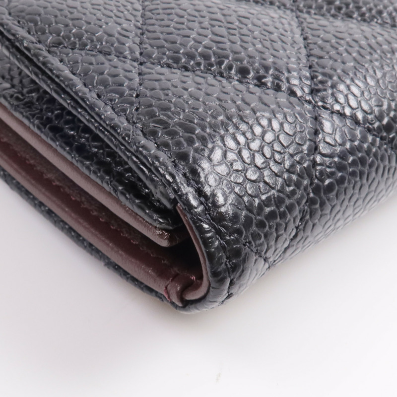 CHANEL 牛皮皮革Classic Small Flap Wallet錢包-12