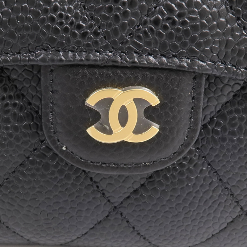 CHANEL 牛皮皮革Classic Small Flap Wallet錢包-14