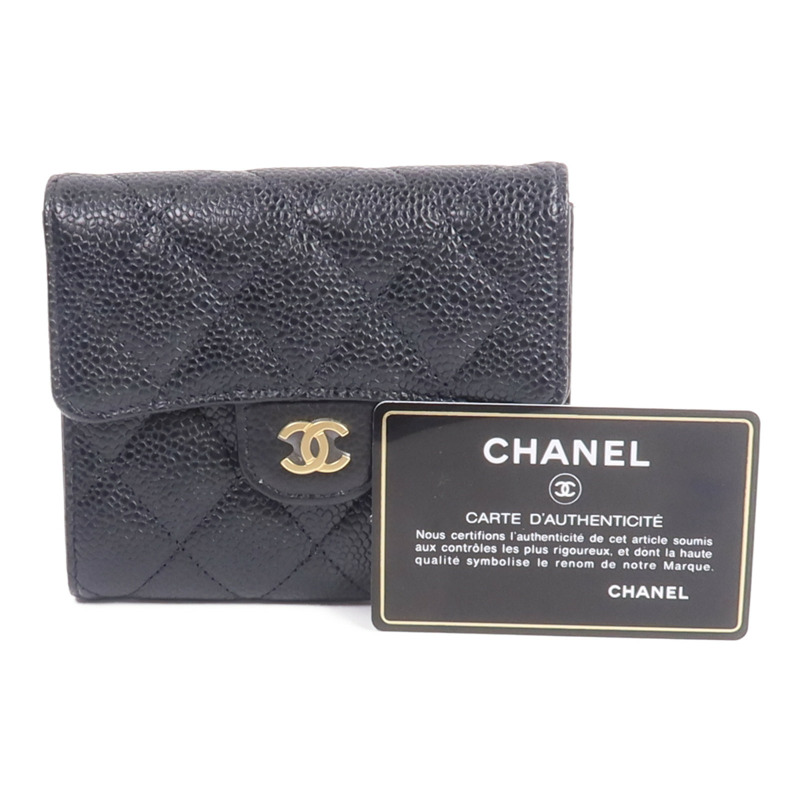 CHANEL 牛皮皮革Classic Small Flap Wallet錢包-15